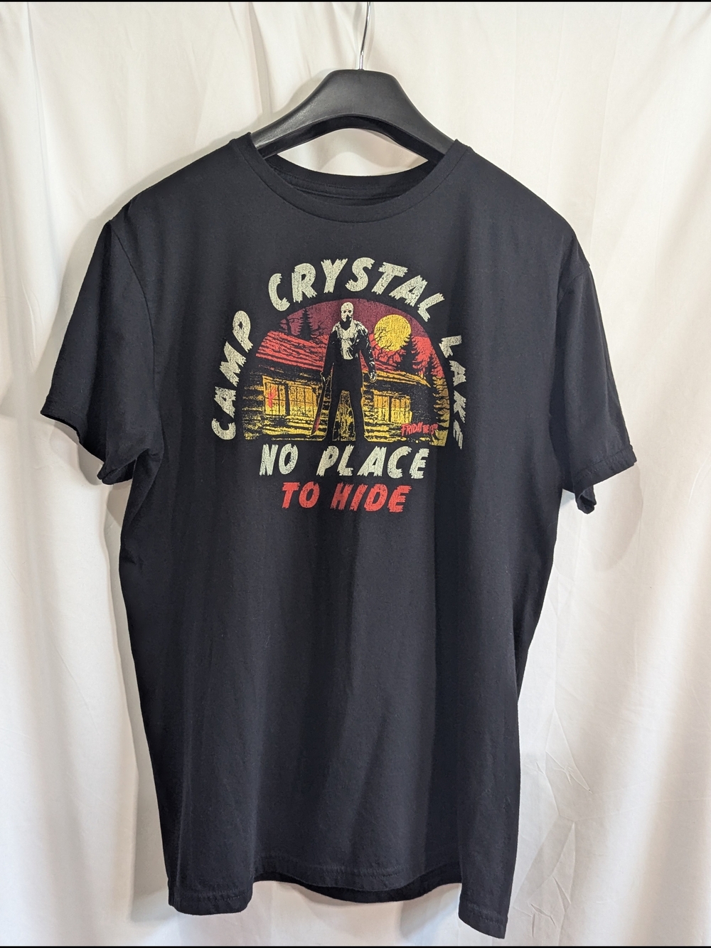 Friday the 13th Camp Crystal Lake Jason Voorhees Horror T-Shirt XL